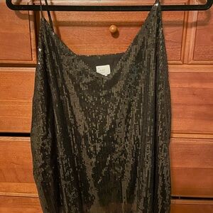 Target black sparkly tank